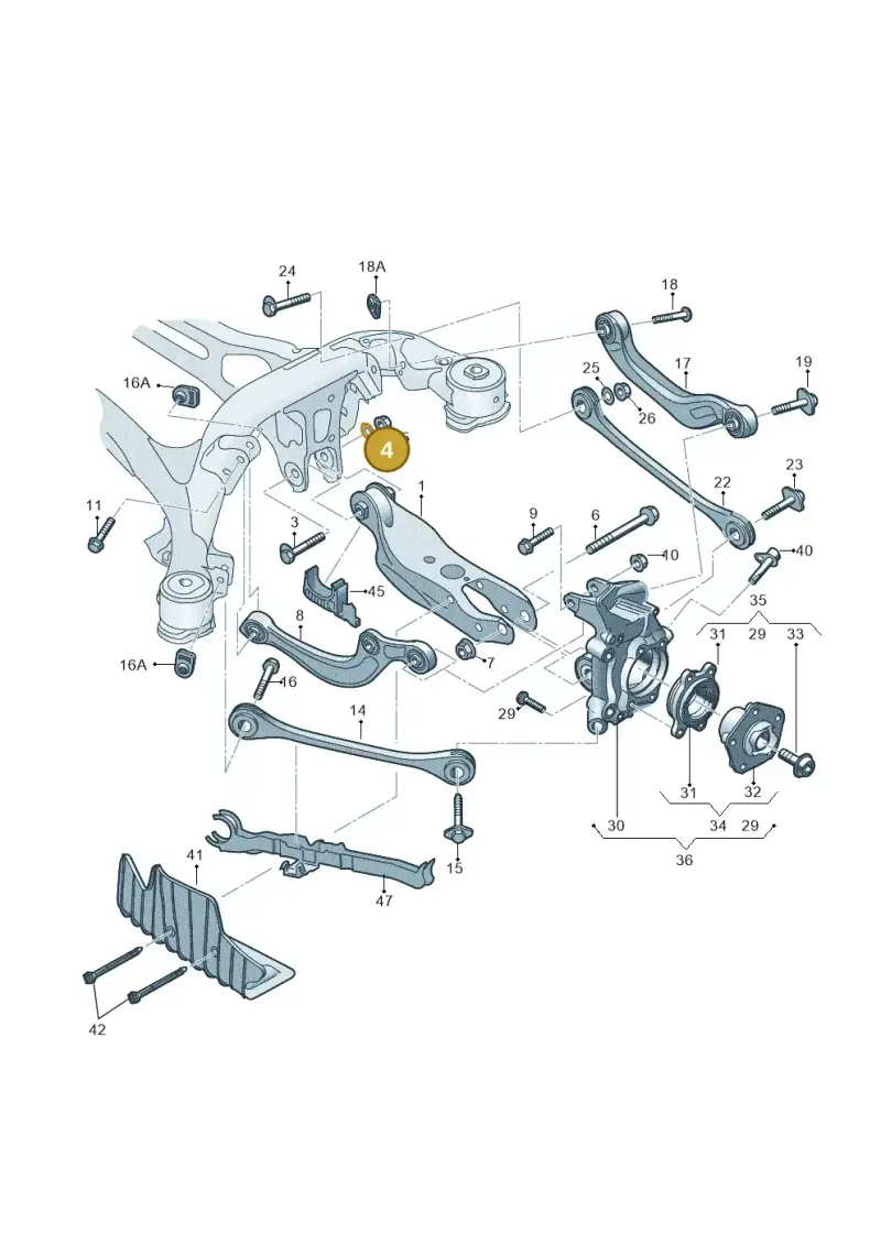 WHT007043A — Audi RS6 Avant (2019-) diagram 435505300, position 4