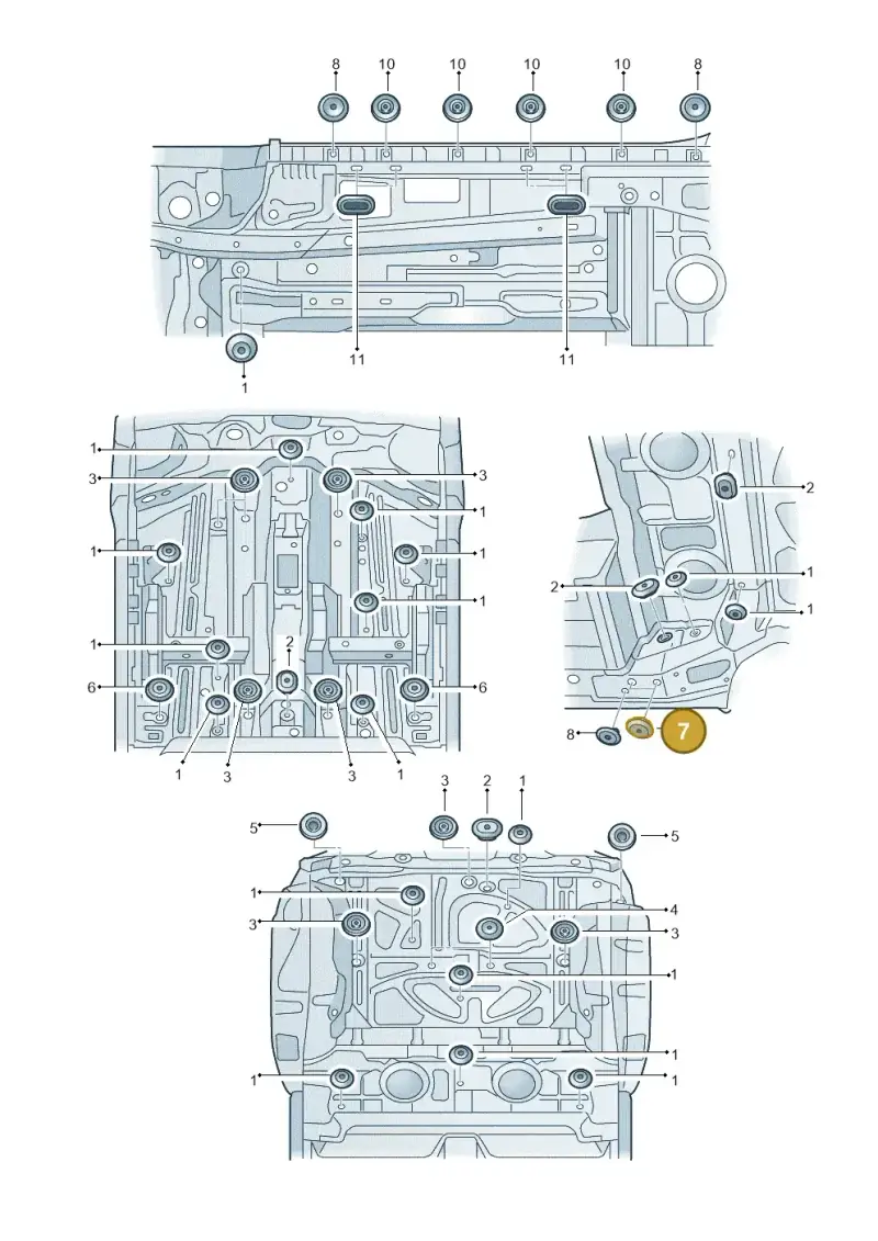 WHT007060 — Audi Q3 1.4 (2016-) diagram 728803360, position 7