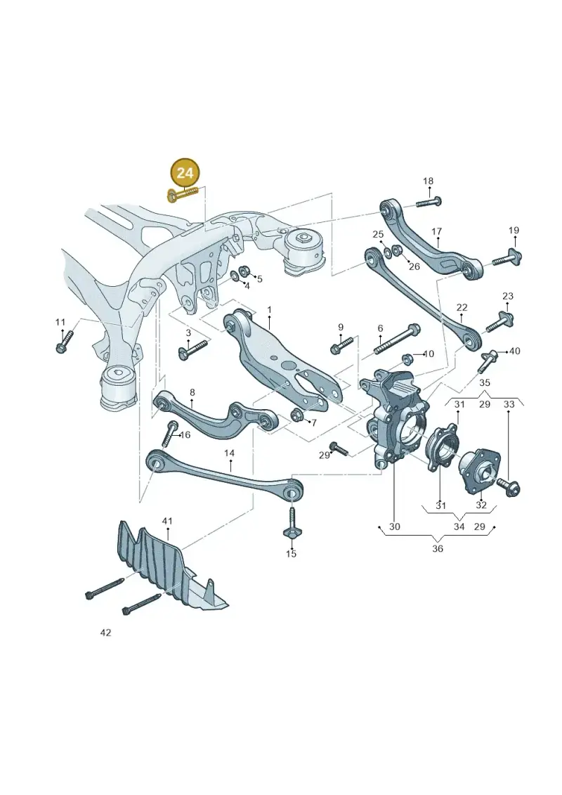 WHT007090A — Audi RS Q8 Quattro (2019-) diagram 859505050, position 24