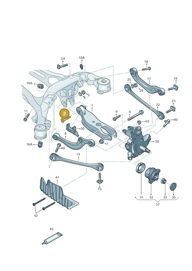 WHT007092A — Audi A6 2.0 (2018-) diagram 430505200, position 3