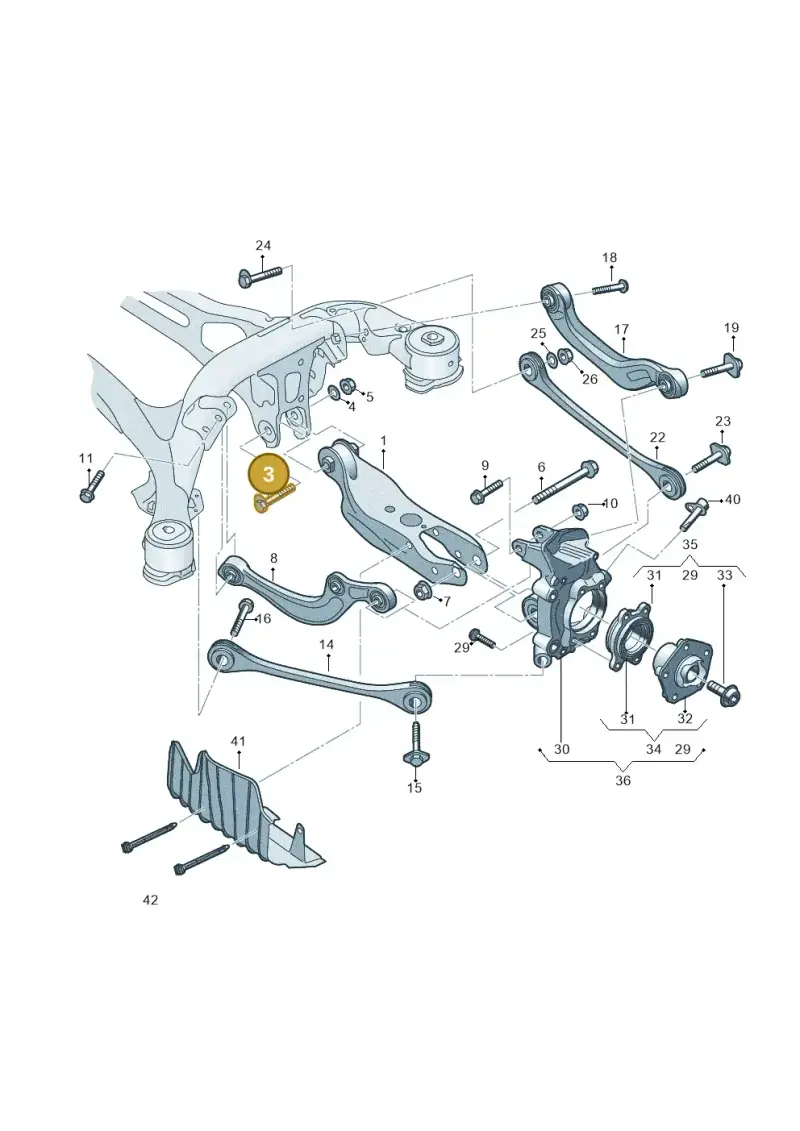 WHT007092A — Audi Q7 qu. 3.0 TDI (2015-2019) diagram 859505050, position 3