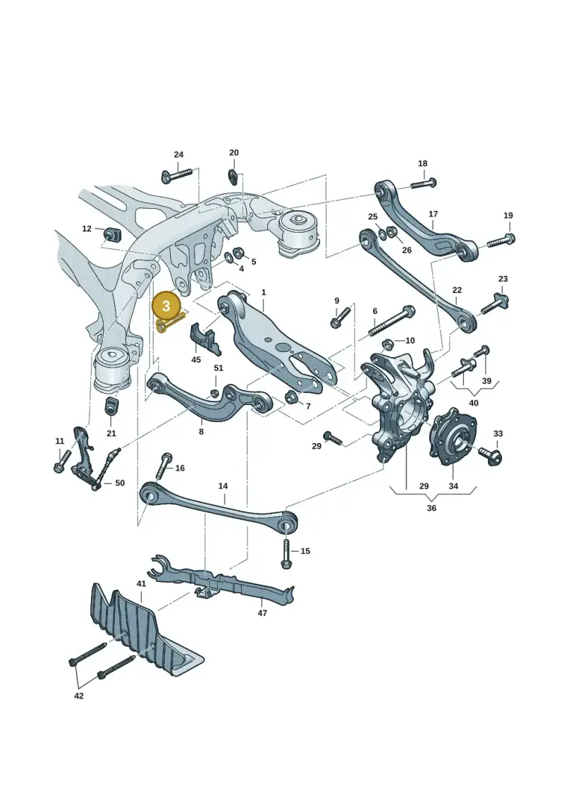 WHT007092A — Audi A5 Limo 2.0 (2024-) diagram 8wk505300, position 3