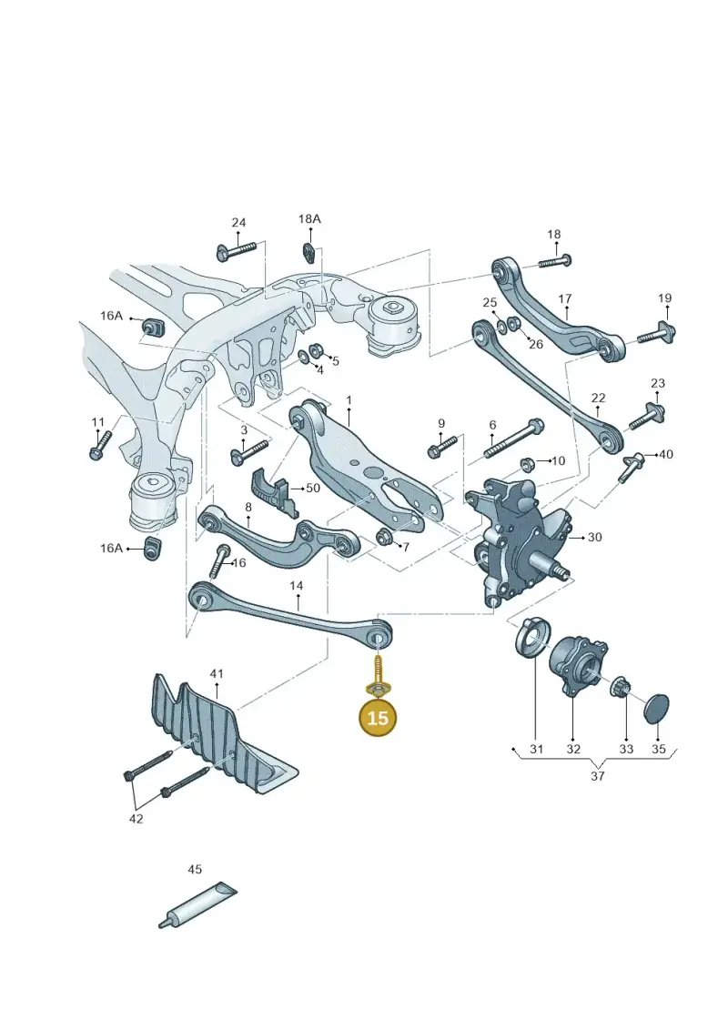 WHT007096 — Audi A6 2.0 (2018-) diagram 430505200, position 15