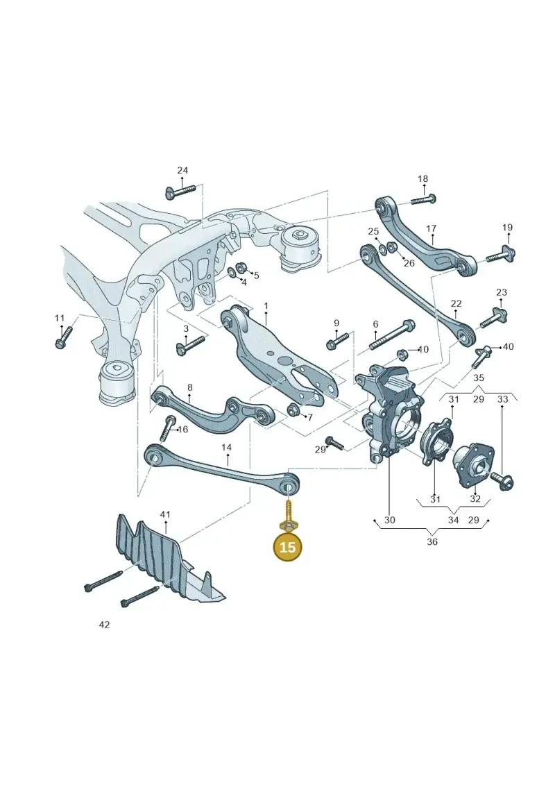 WHT007096 — Audi RS Q8 Quattro (2019-) diagram 859505050, position 15