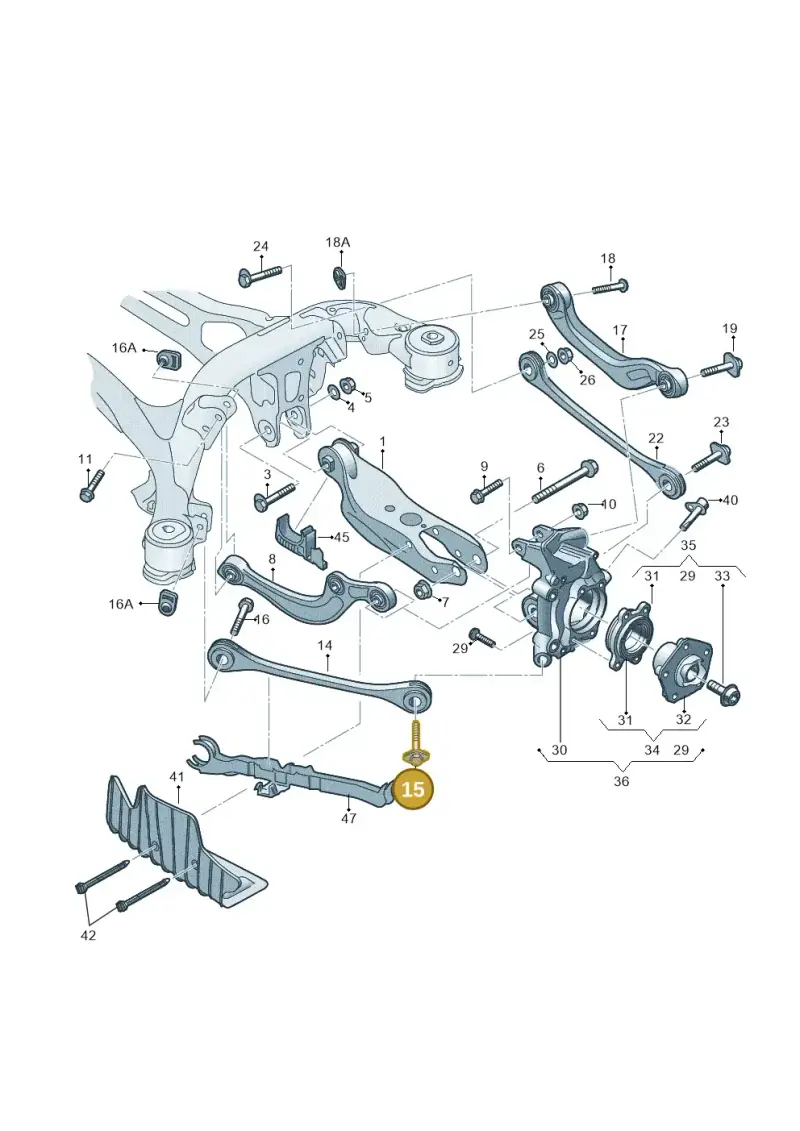 WHT007096 — Audi RS6 Avant (2019-) diagram 435505300, position 15