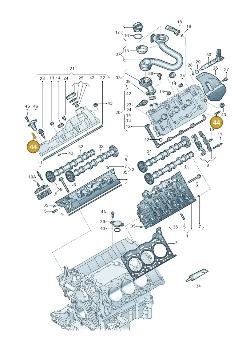 WHT007153 — Audi Q7 qu. 3.0 TDI (2015-2019) diagram 859103550, position 44