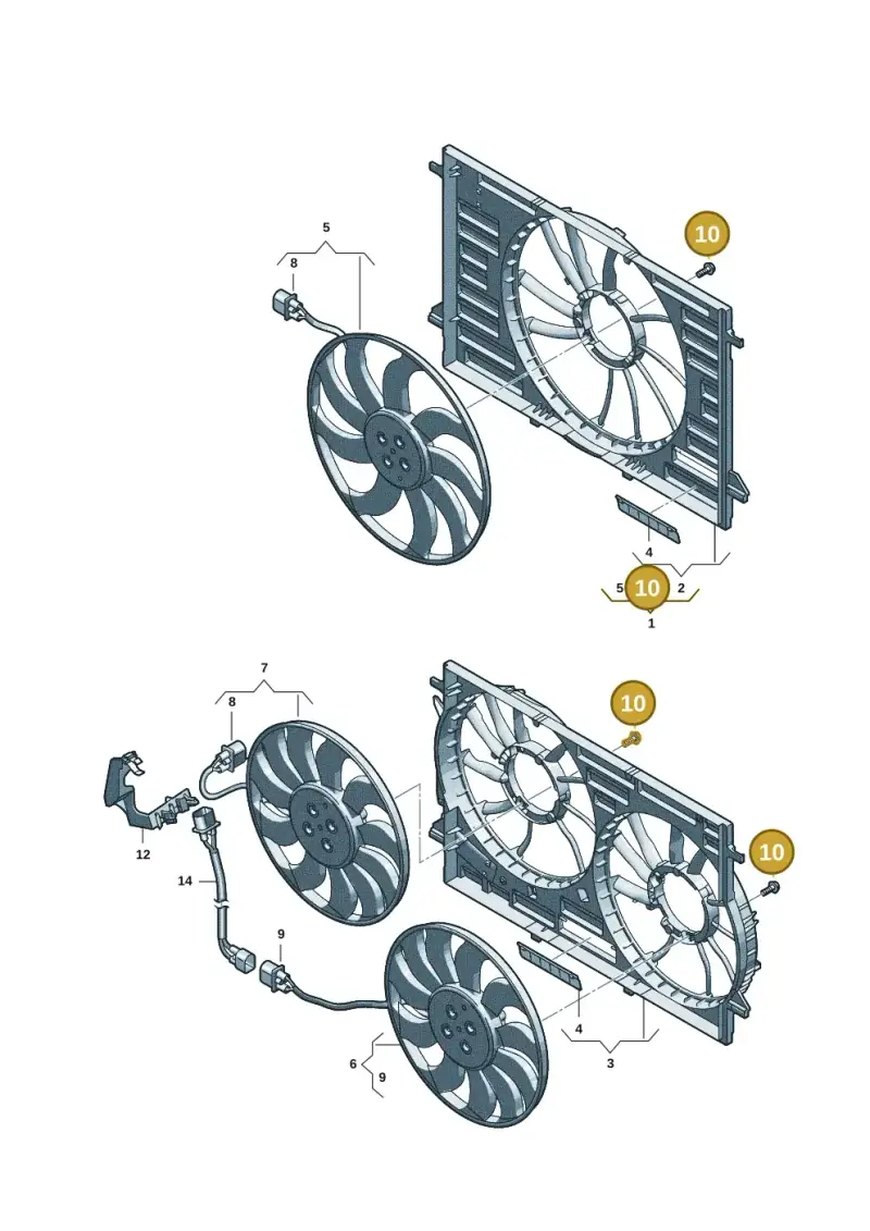 WHT007235 — Audi A5 Limo 2.0 (2024-) diagram 8wk121900, position 10