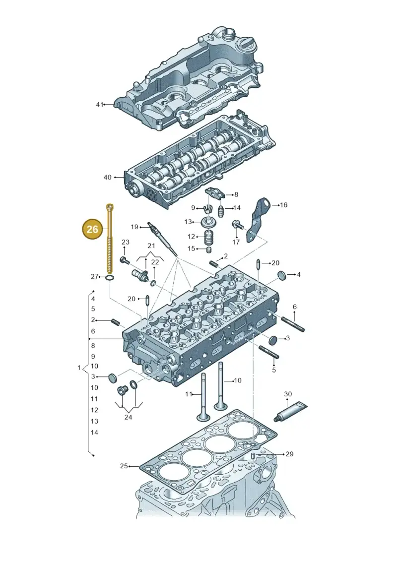 WHT007433 — Audi A5 Limo 2.0 (2024-) diagram 8wh103600, position 26