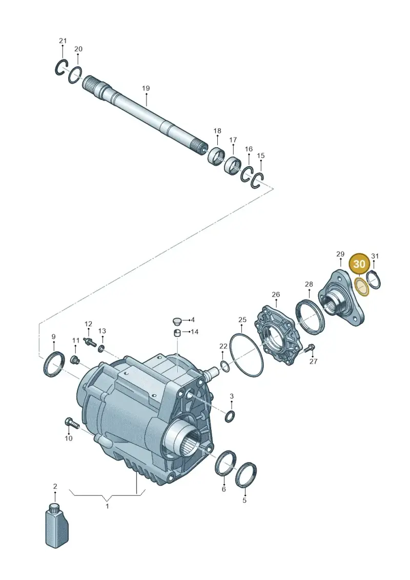 WHT007547 — Audi Q3 quattro (2018-2019) diagram 597409051, position 30