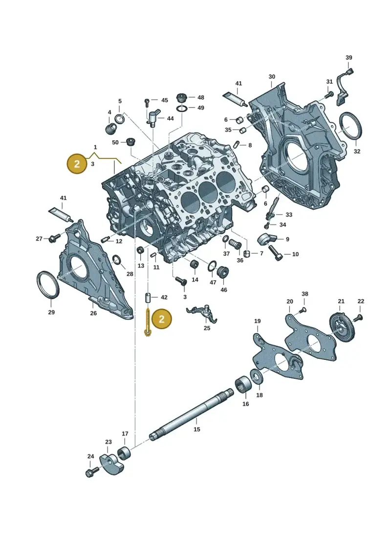 WHT007693 — Audi A5 Limo 2.0 (2024-) diagram 849103182, position 2