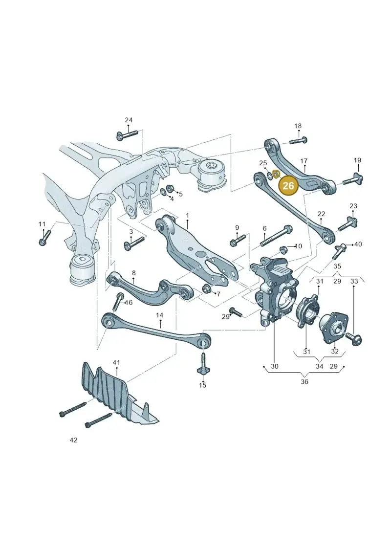 WHT007828 — Audi RS Q8 Quattro (2019-) diagram 859505050, position 26