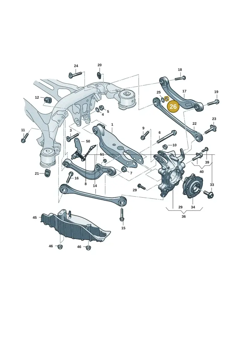 WHT007828 — Audi Q6 e-tron (2023-) diagram f5s505300, position 26