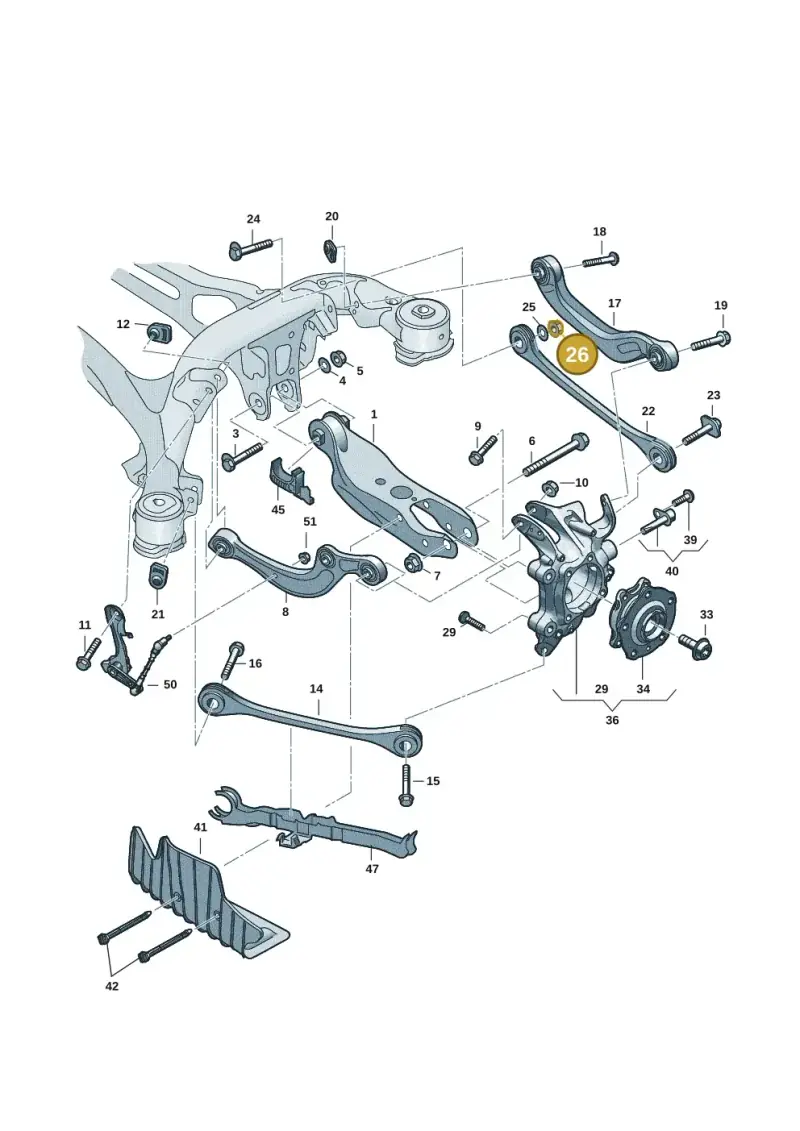 WHT007828 — Audi A5 Limo 2.0 (2024-) diagram 8wk505300, position 26