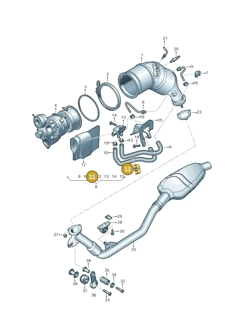 WHT007936 — Audi Q8 Quattro 3,0 (2018-) diagram 429253460, position 11