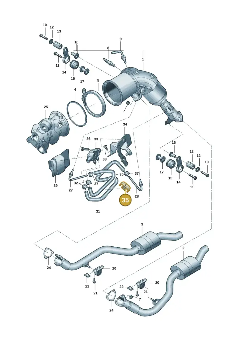 WHT007936 — Audi A7 (2021-) diagram 4kg253450, position 35