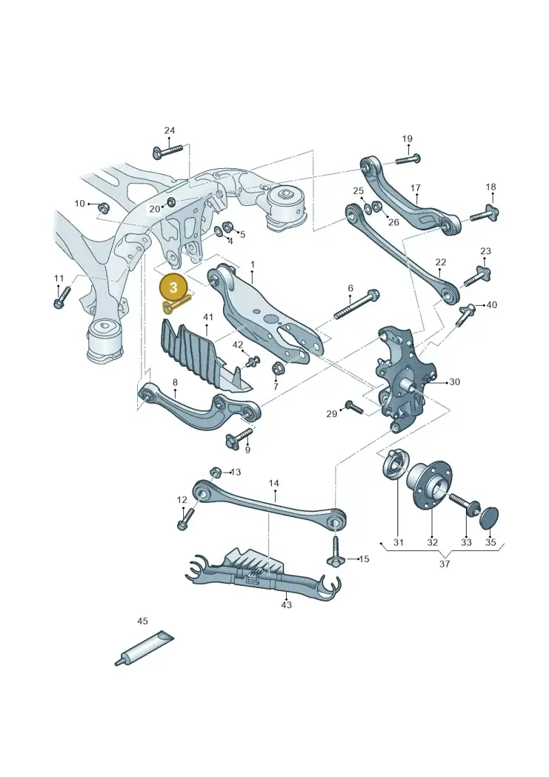 WHT008016 — Audi A5 Sportback (2016-2020) diagram 849505200, position 3