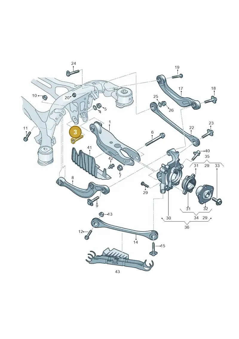 WHT008016 — Audi RS5 Sportback (2017-) diagram 849505300, position 3