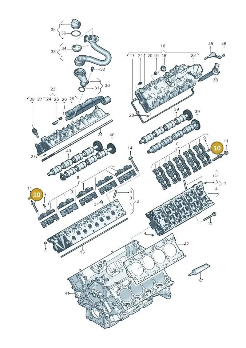 WHT008070 — Audi Q8 Quattro 3,0 (2018-) diagram 429103062, position 10