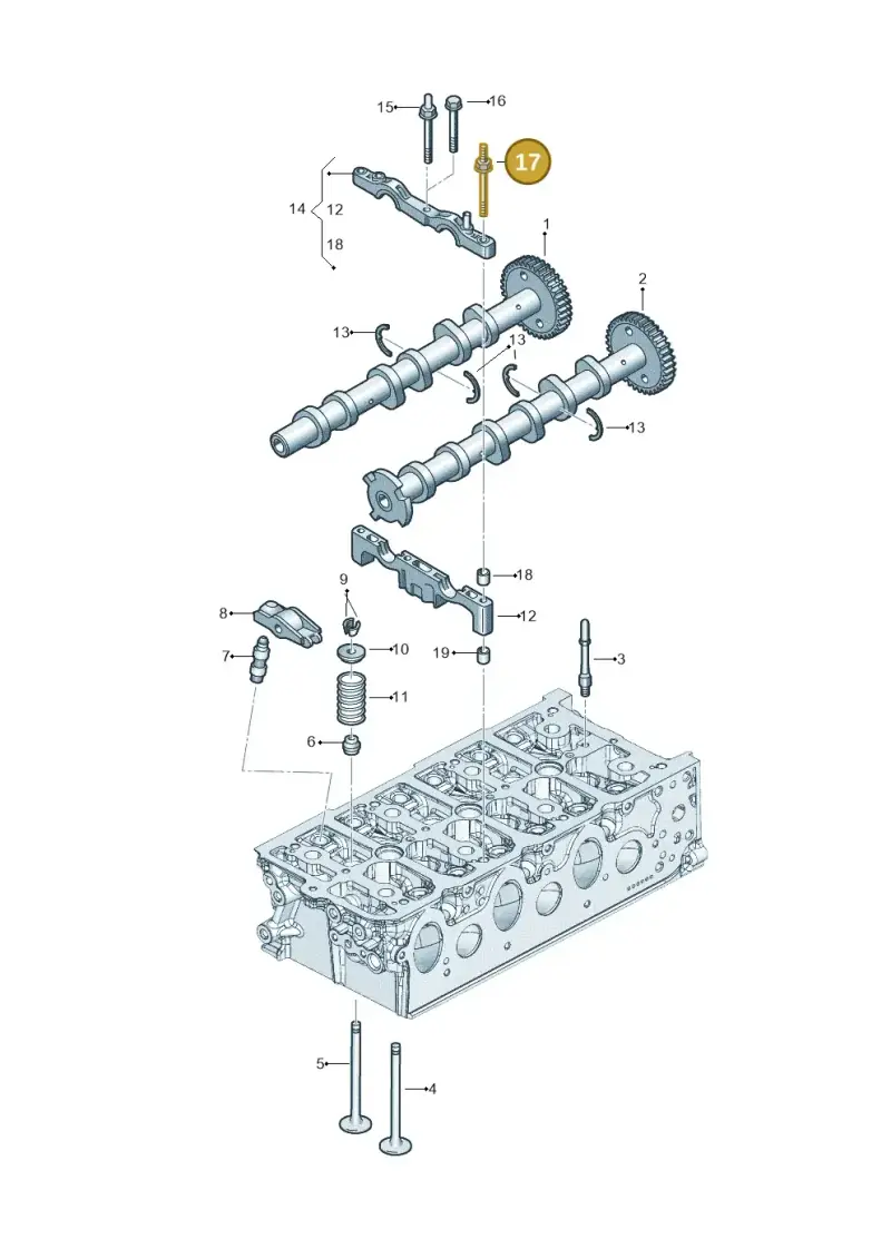 WHT008070 — Audi Q8 Quattro 3,0 (2018-) diagram 896109500, position 17