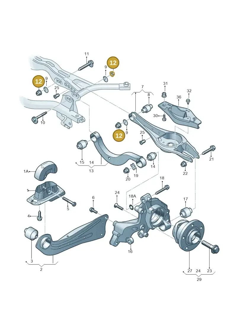 WHT009208 — Audi A3 Sportback (2019-2021) diagram 745505300, position 12