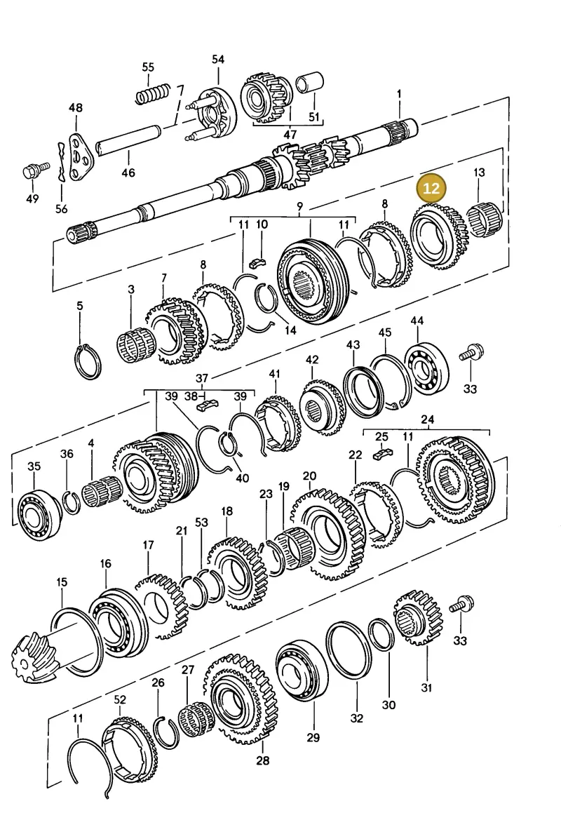 005311285 — Porsche 944 Coupe (1984-1988) diagram p08303000, position 12
