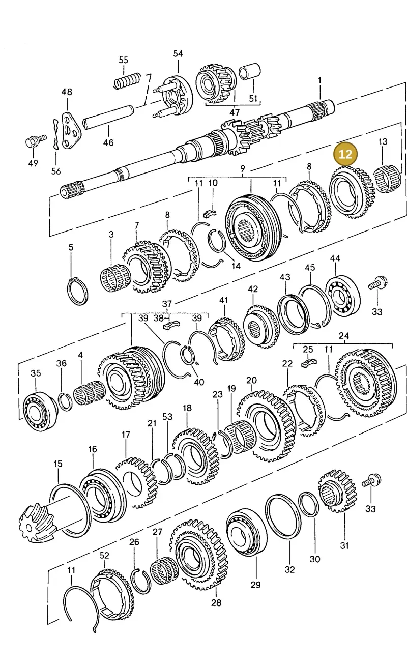 005311285 — Porsche Coupe (1988-1991) diagram p14303000, position 12