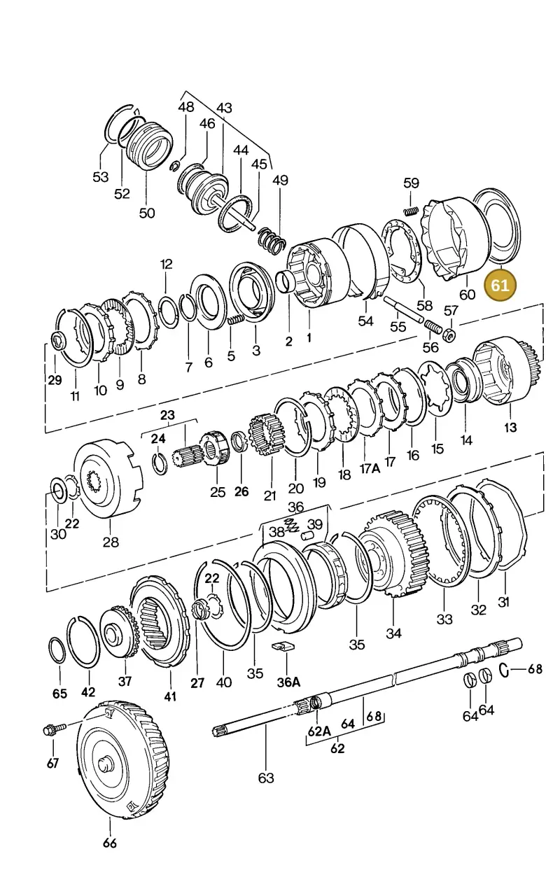 010323479A — Porsche 944 Coupe (1981-1985) diagram p05310000, position 61