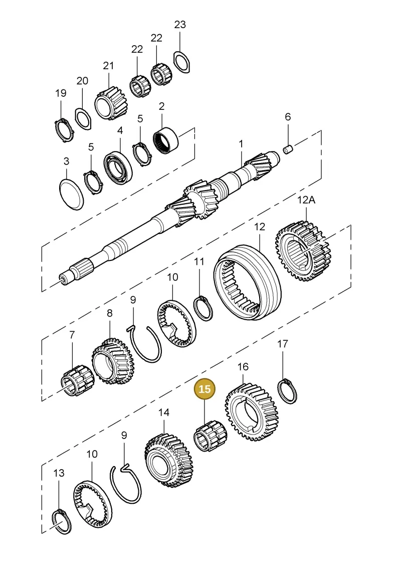 012311115F — Porsche Boxster S (2004-2008) diagram p27303000, position 15