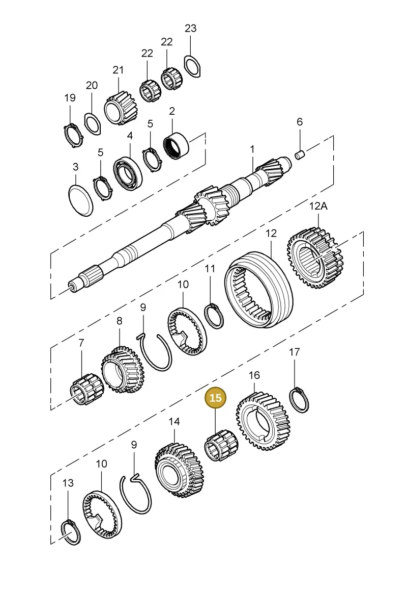 012311115F — Porsche Cayman S (2005-2008) diagram p28303000, position 15