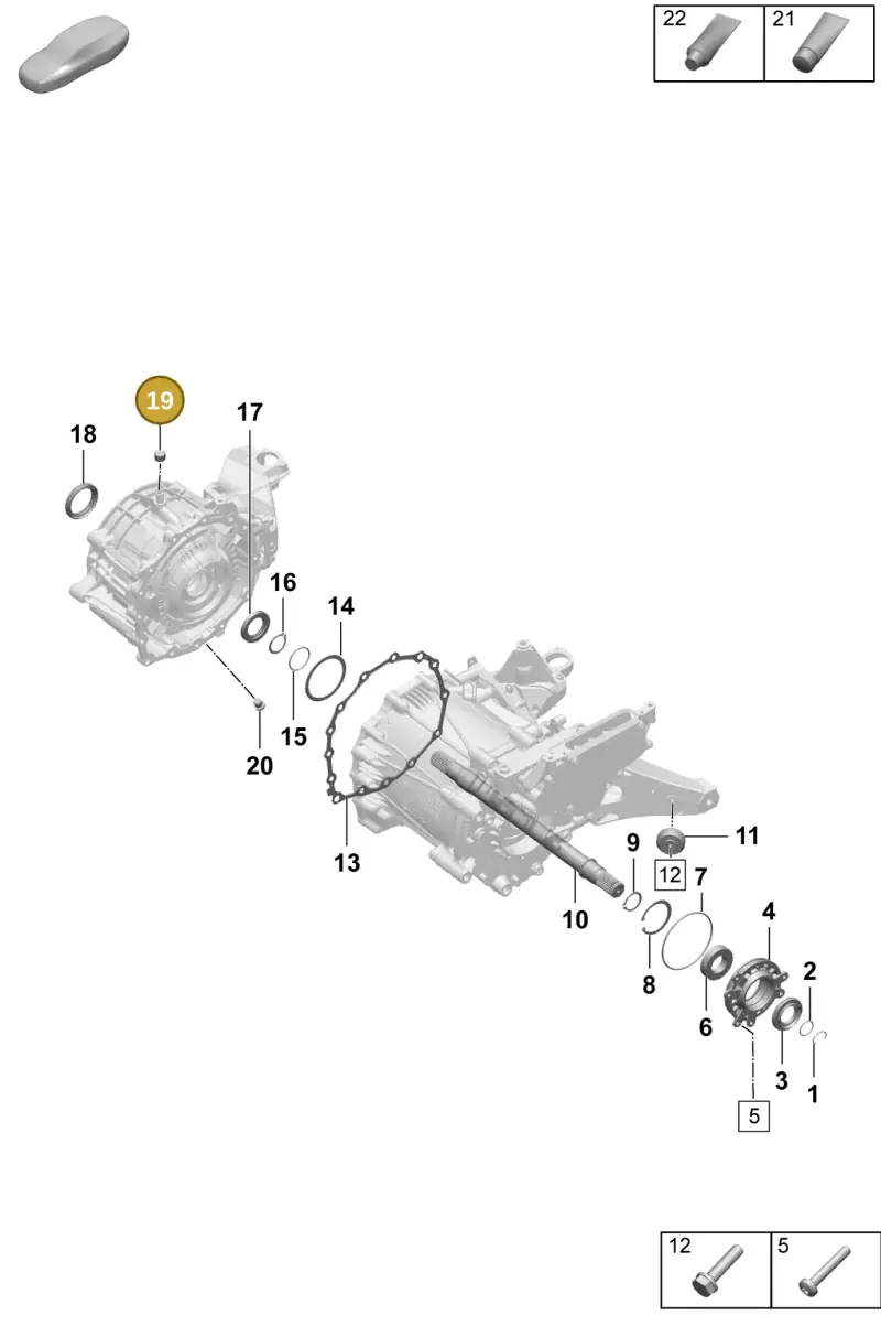 014301485D — Porsche Taycan Sport Turismo (2023-) diagram p64354100, position 19