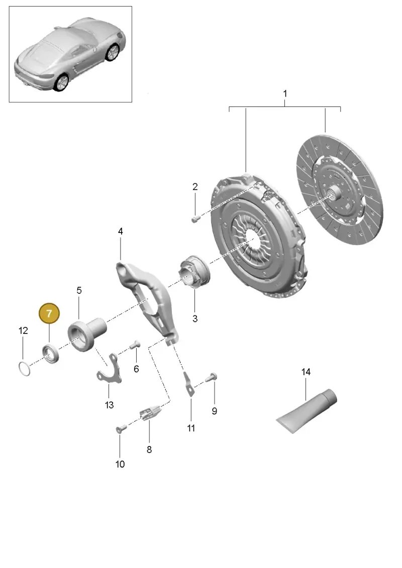 016311113C — Porsche Cayman (2016-) diagram p50301000, position 7