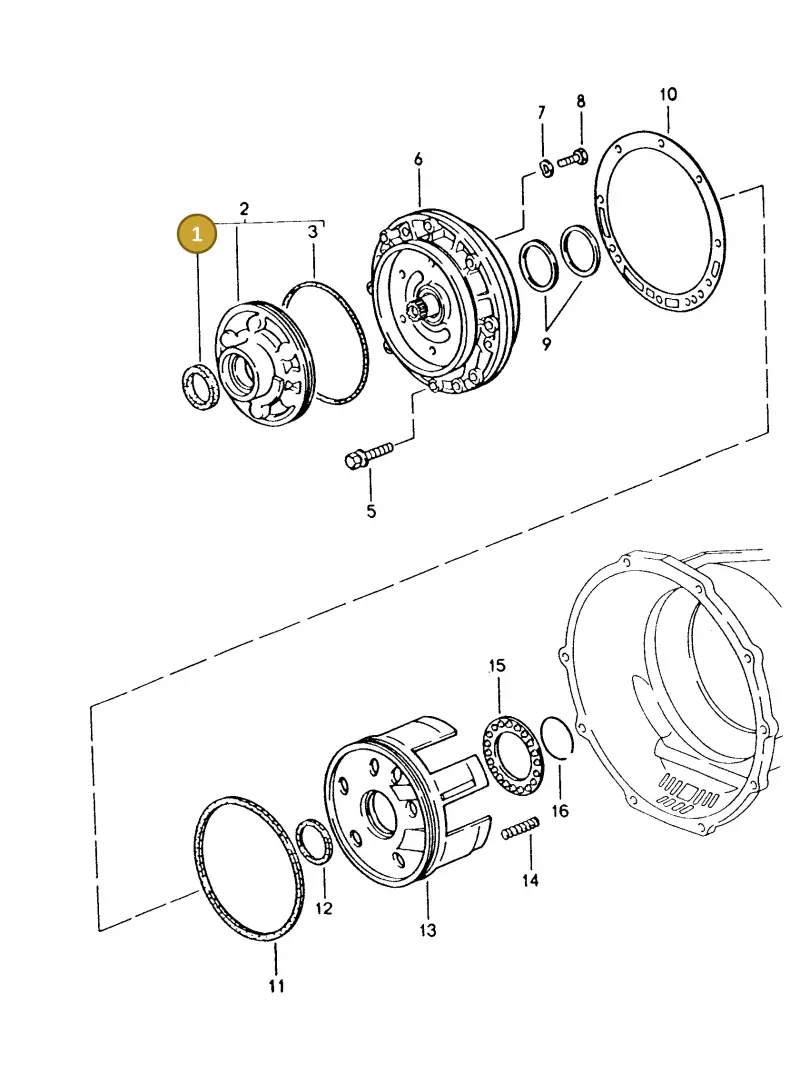 0189970447 — Porsche GTS Coupe (1991-1995) diagram p16330001, position 1