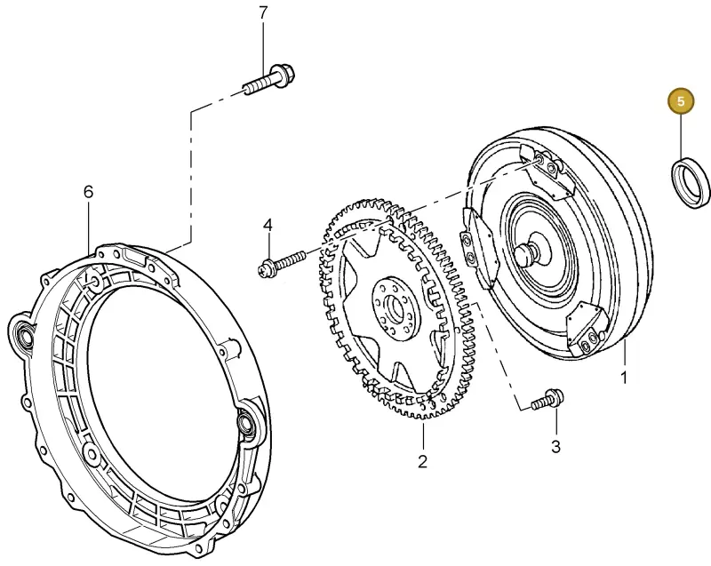 0189970447 — Porsche Turbo (2000-2005) diagram p23330000, position 5