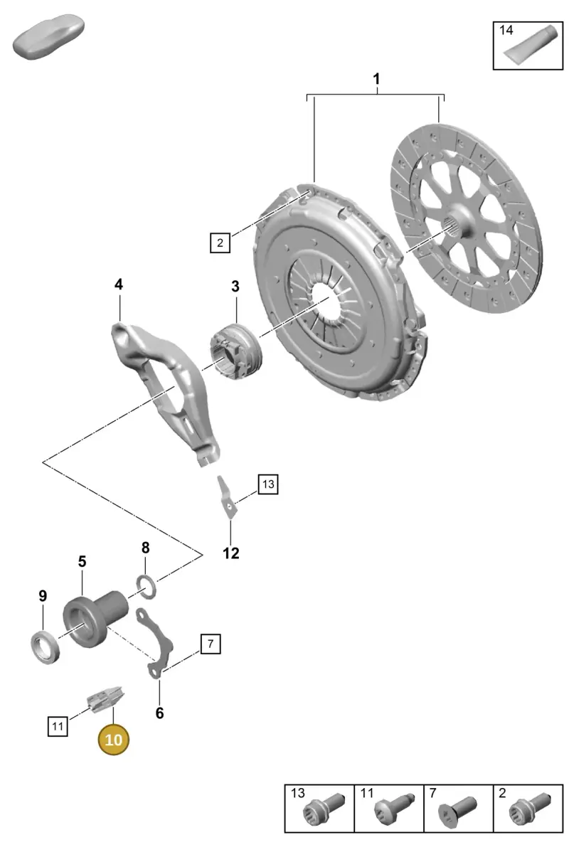 01E141751A — Porsche Boxster Spyder (2019-) diagram p55301200, position 10
