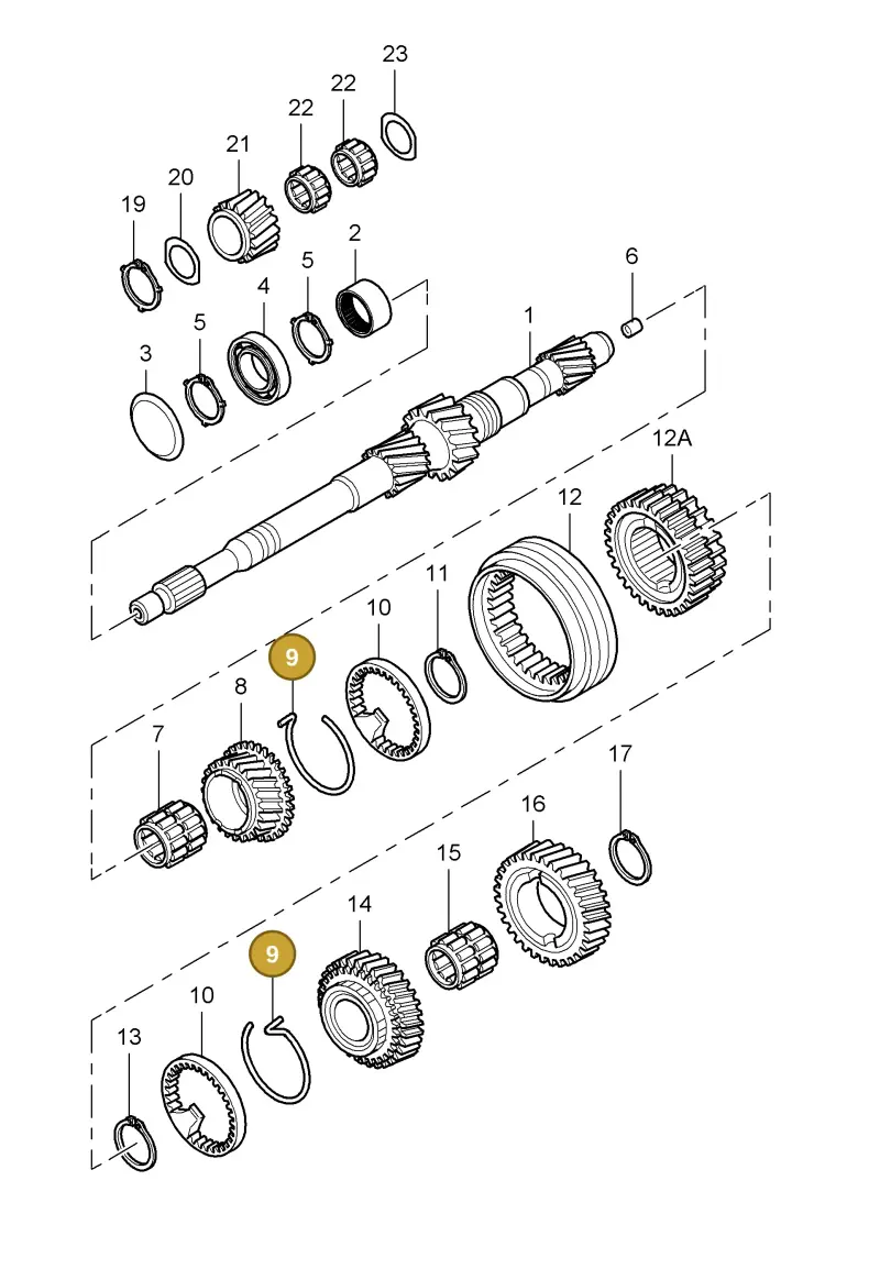 01X311312A — Porsche Boxster S (2004-2008) diagram p27303000, position 9