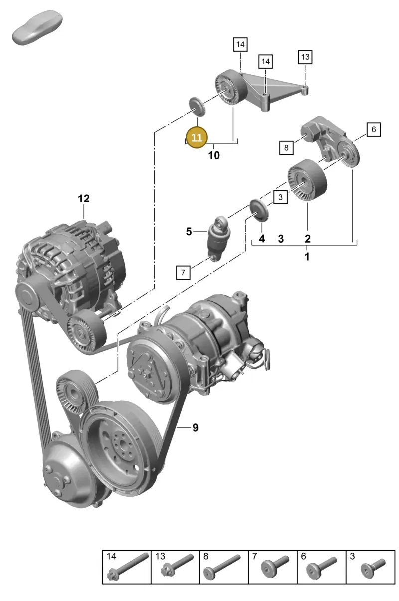 03G145291 — Porsche Boxster Spyder (2019-) diagram p55102200, position 11