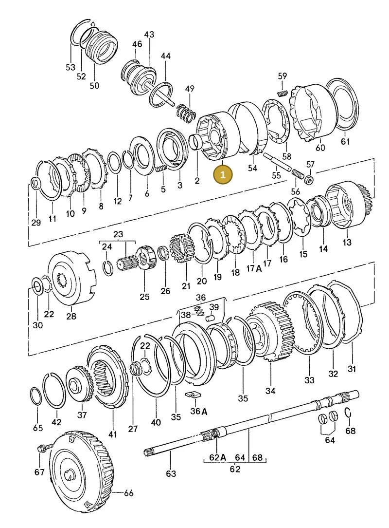 087323109 — Porsche Coupe (1988-1991) diagram p14310000, position 1