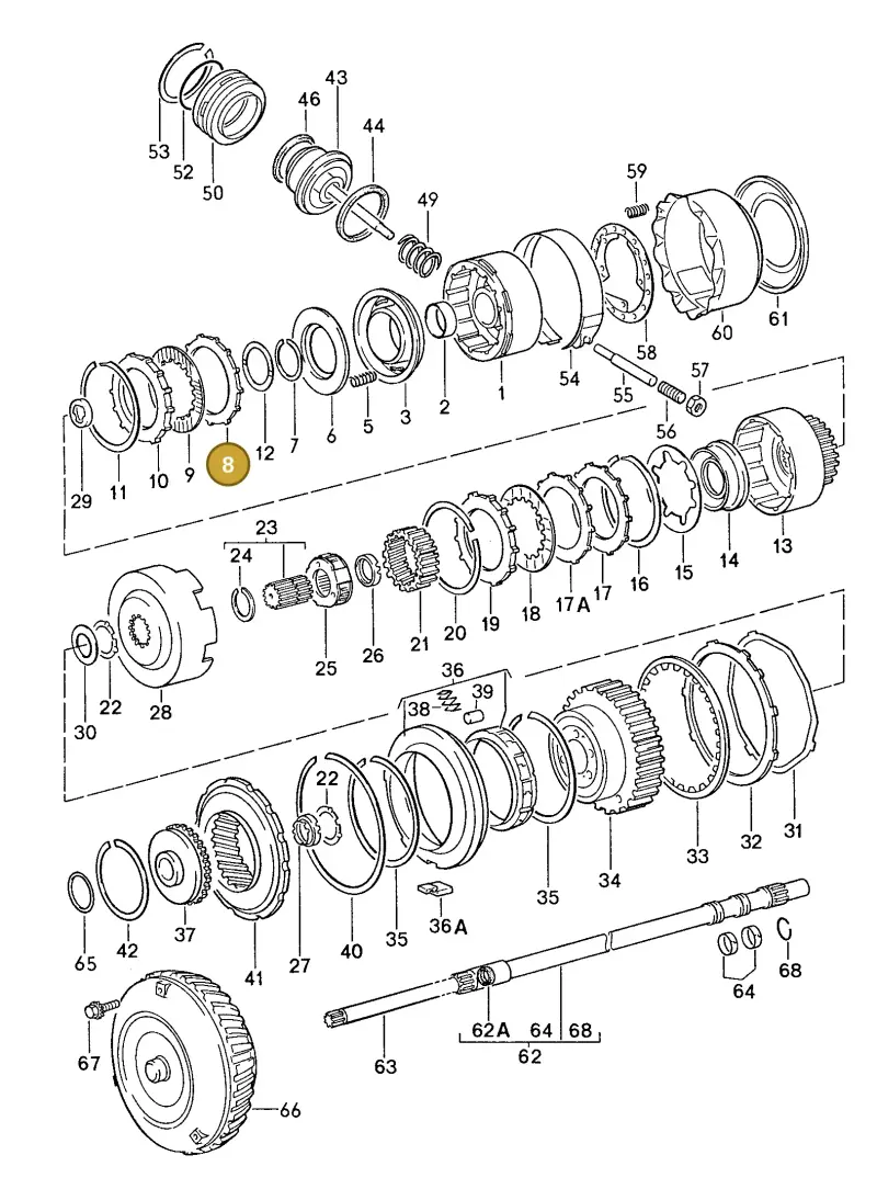 087323139 — Porsche Coupe (1988-1991) diagram p14310000, position 8