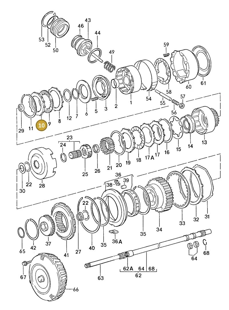 087323153 — Porsche Coupe (1988-1991) diagram p14310000, position 10