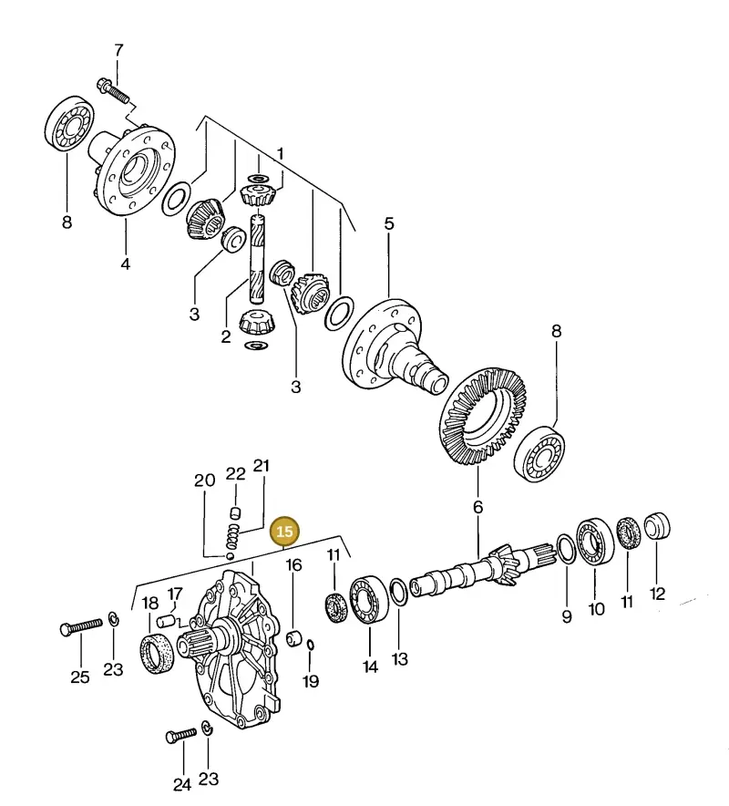 087409524C — Porsche S Coupe (1985-1988) diagram p09311000, position 15