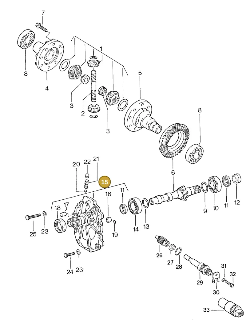 087409524C — Porsche Coupe (1988-1991) diagram p14311000, position 15