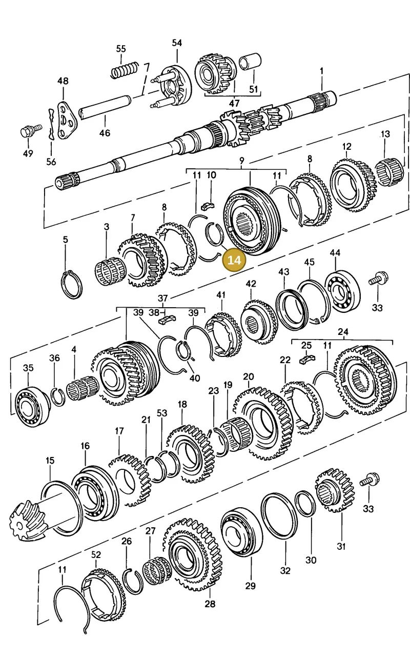 088311317 — Porsche S Coupe (1985-1988) diagram p09303000, position 14