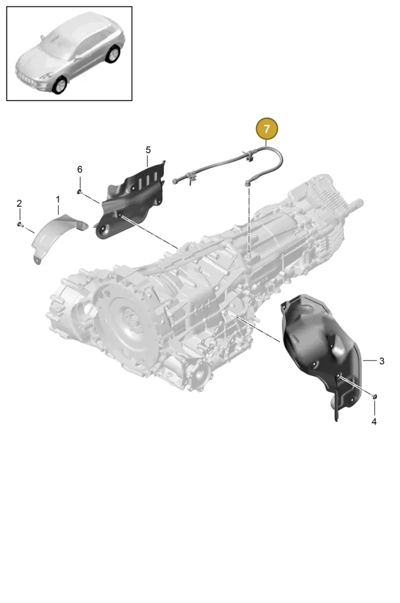 0B5301675A — Porsche Macan GTS (2013-2018) diagram p44320005, position 7