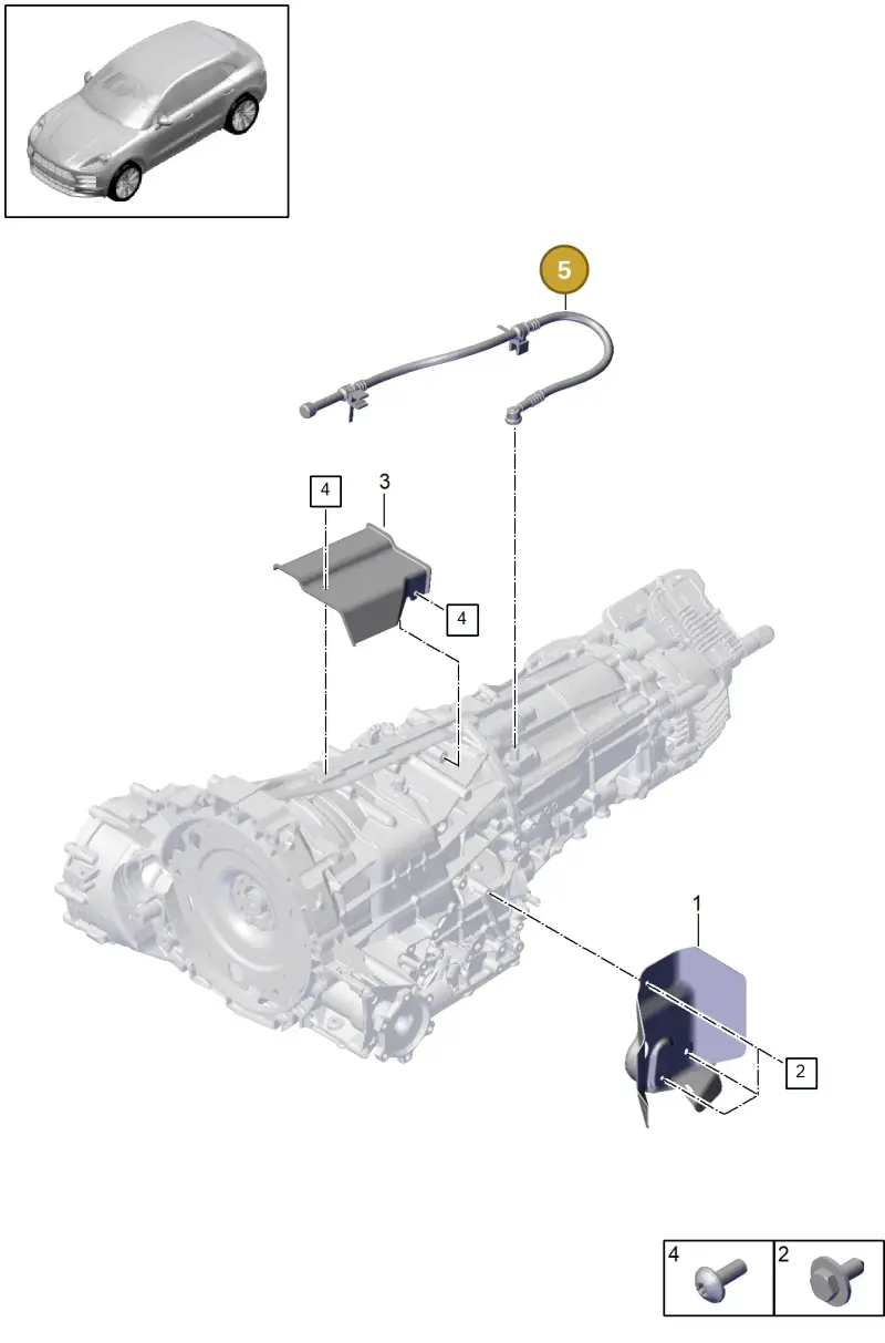 0B5301675A — Porsche Macan R4 TFSI (2018-) diagram p52302005, position 5