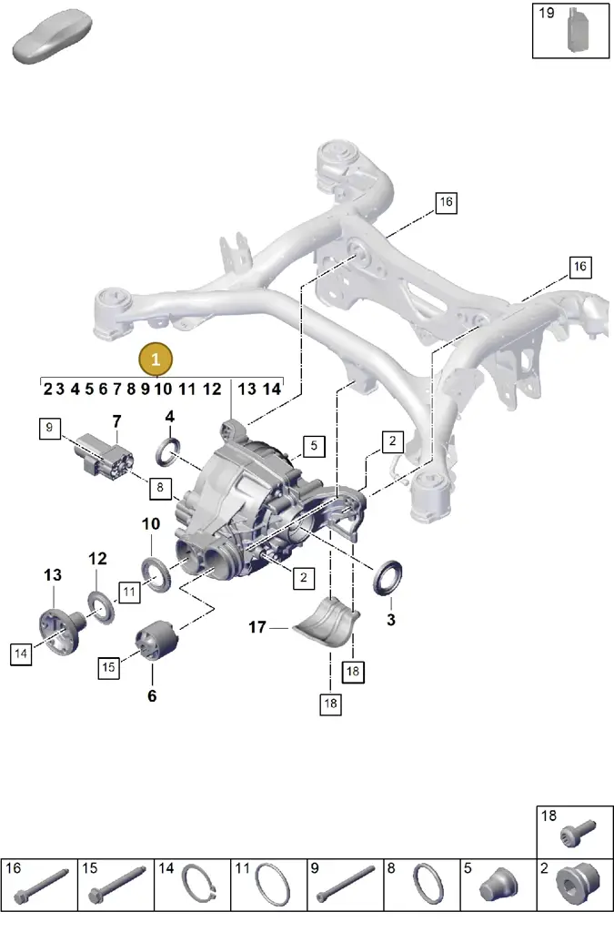 0DM500043CX — Porsche Cayenne Coupe (2023-2023) diagram p60305010, position 1