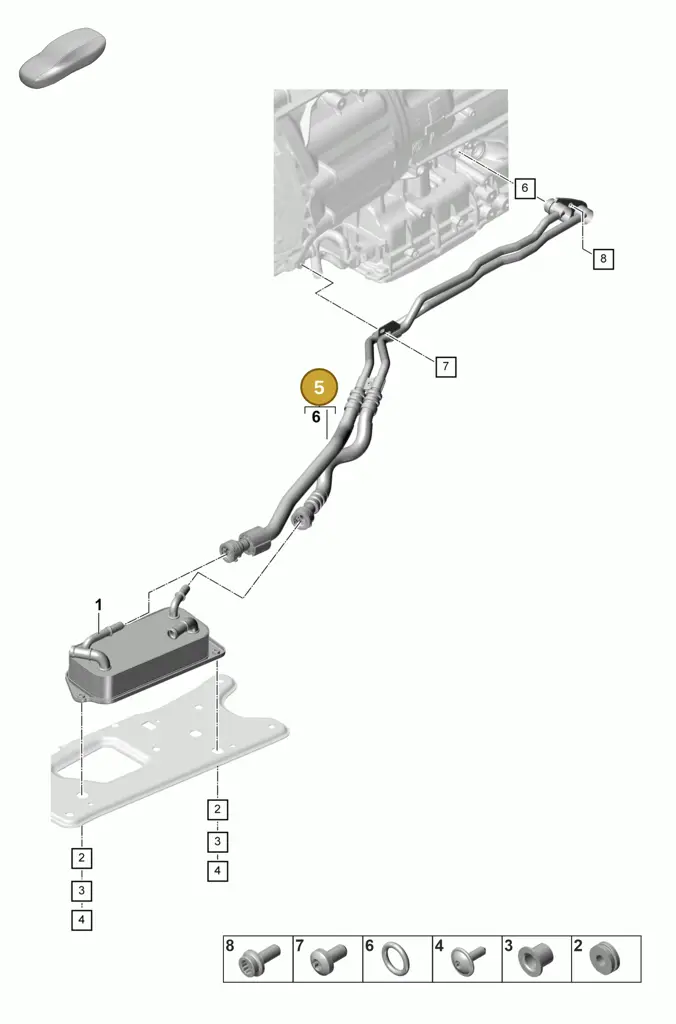 0DS317760A — Porsche Panamera (2020-2023) diagram p58360010, position 5