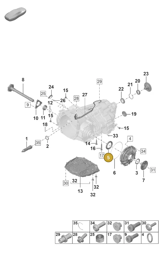 0DT321176 — Porsche 911 (2024-2025) diagram p53302100, position 5