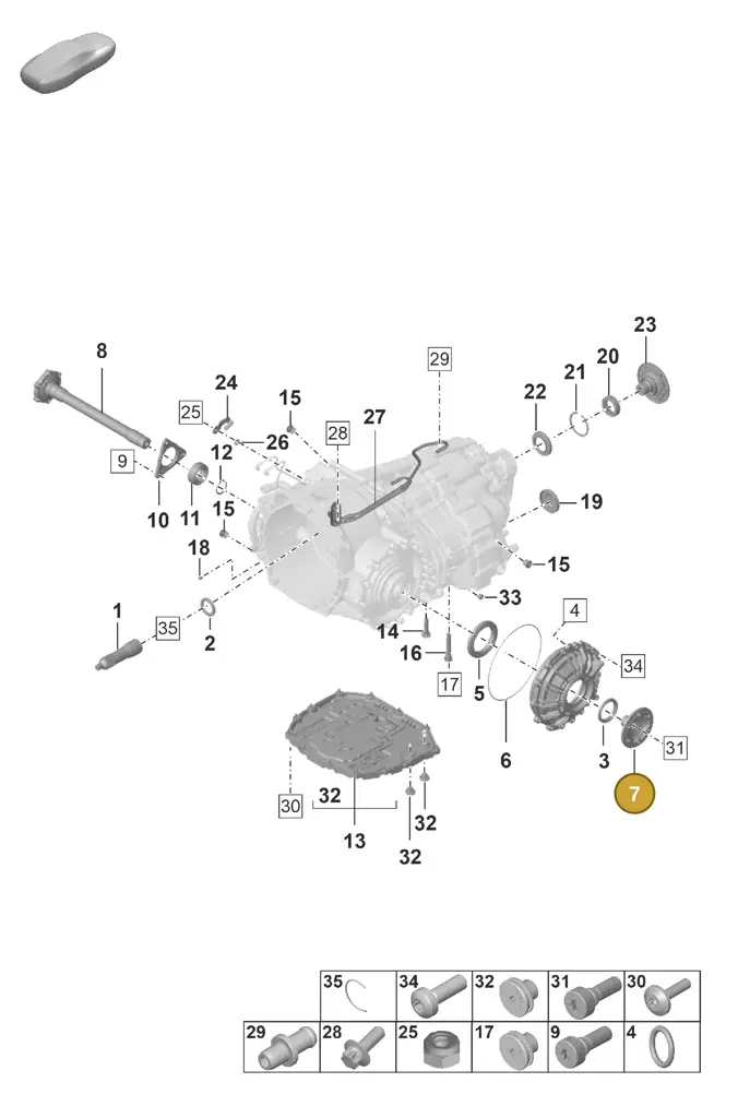 0DT323662 — Porsche 911 (2024-2025) diagram p53302100, position 7
