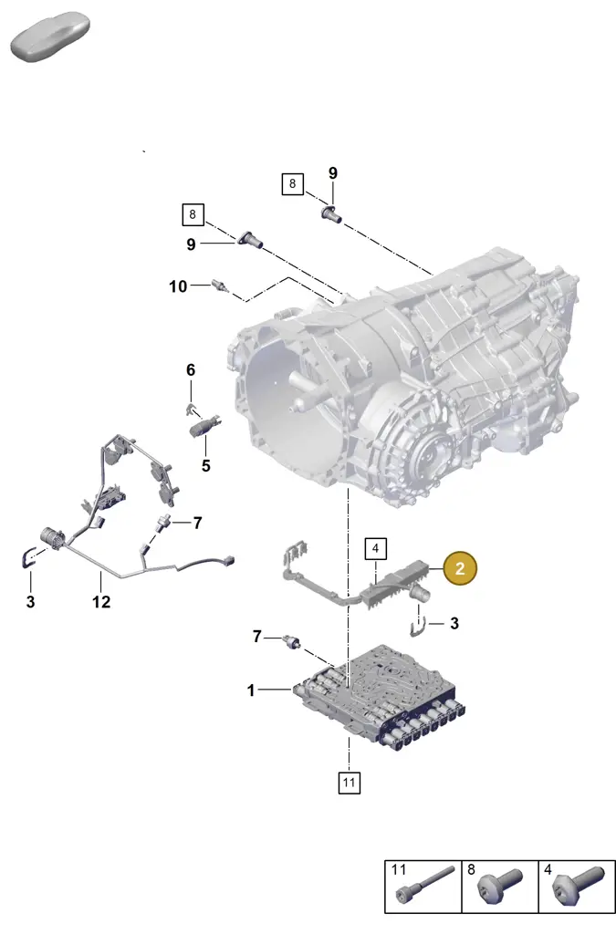0DU907998 — Porsche 911 (2024-2025) diagram p63302170, position 2