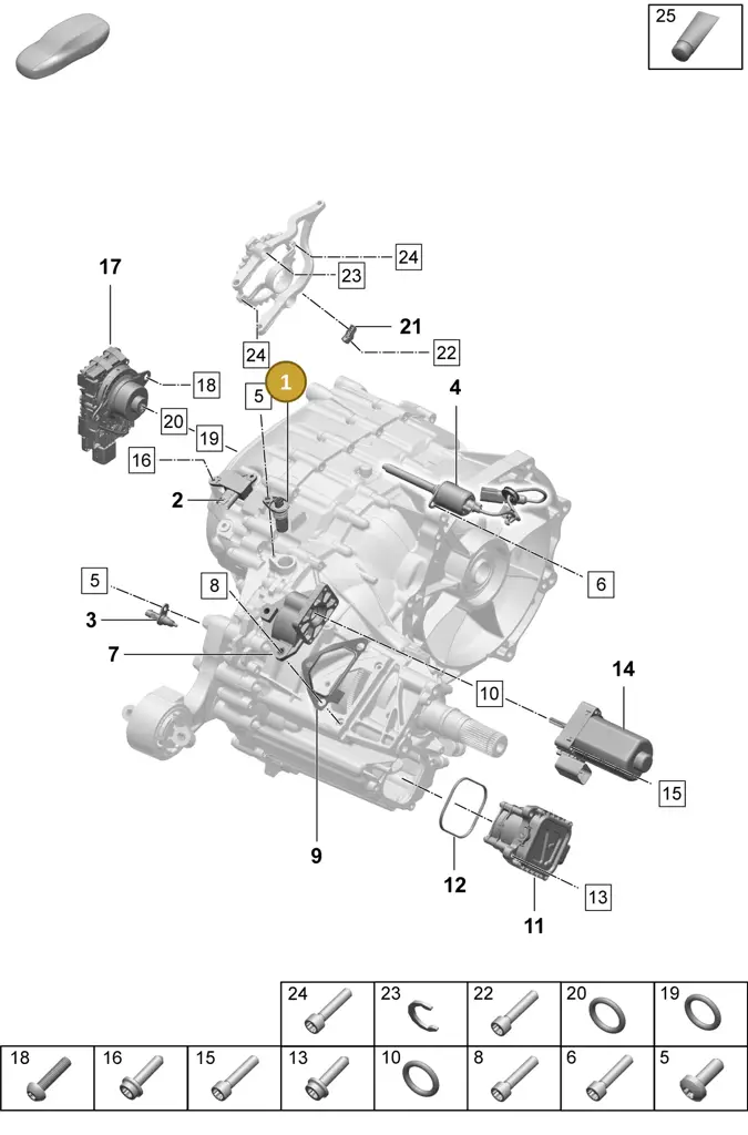 0ME906401 — Porsche Taycan Sport Turismo (2023-) diagram p64355200, position 1